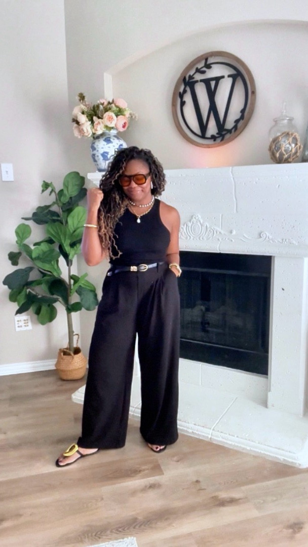I’m absolutely loving this padded tank top, no bra required, and these amazing comfortable, wrinkle free trouser pants!! 

Perfect for a comfortable elevated mom outfit ￼

#LTKmomlife #LTKootd #LTKgrwm