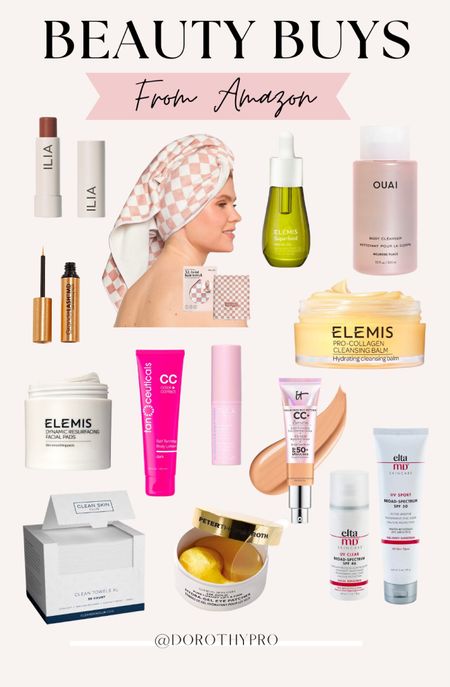 BEAUTY BUYS from Amazon! All of my favorite beauty buys! Elemis products, CC cream, under eye patches, lip products, and bio degradable clean skin makeup wipes! 

#LTKsalealert #LTKstyletip #LTKbeauty