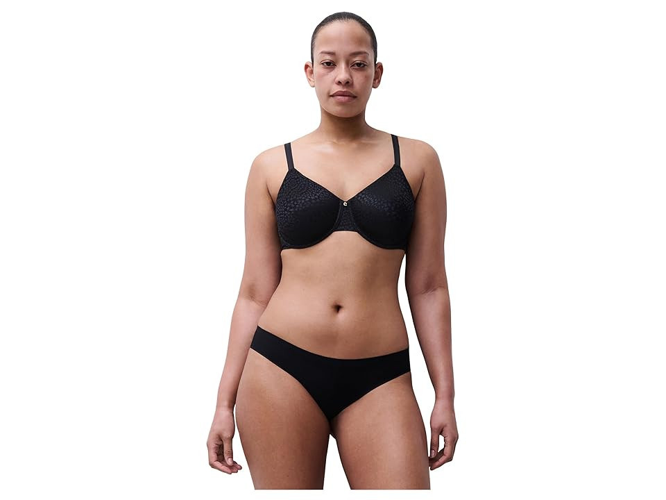 Chantelle Back Smoothing Minimizer Bra Women's Bra Black : 42C, Elastane/Nylon | Zappos