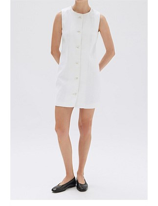 Assembly Label Coralie Linen Mini Dress White | David Jones | David Jones (Australia & New Zealand)