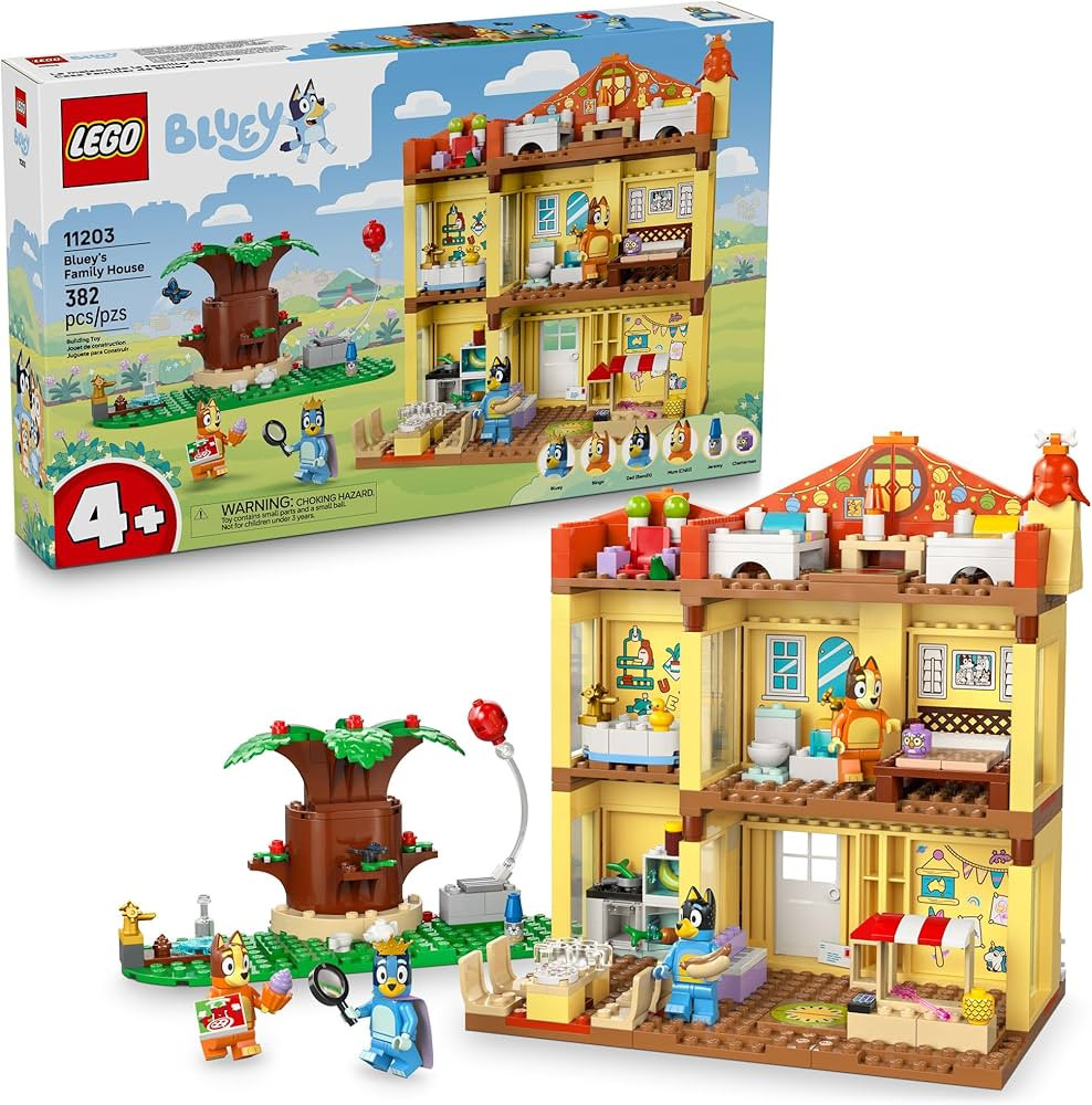 LEGO Bluey: Bluey’s Family House - Toddler Toy for 4 Year Old Boys and Girls - House Playset In... | Amazon (US)