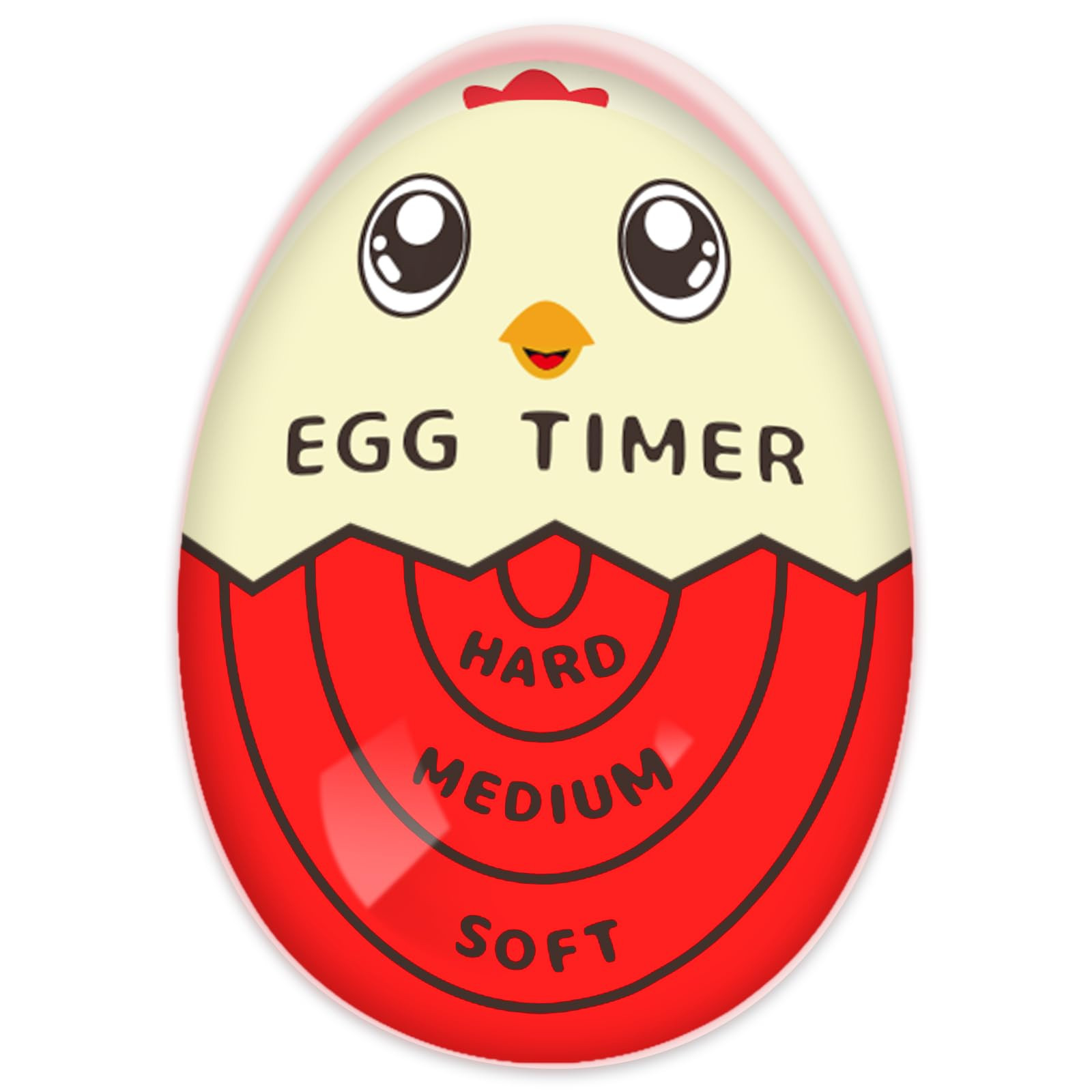 Lasubst Egg Timer for Boiling Eggs That Changes Color When Done, Red | Amazon (US)