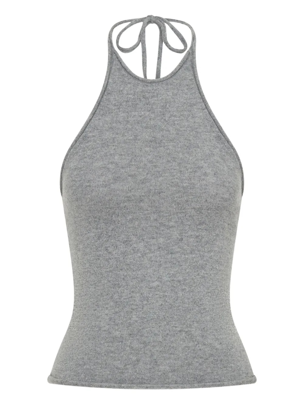 Christopher Esber Halterneck Cashmere Top | Grey | FARFETCH | Farfetch Global