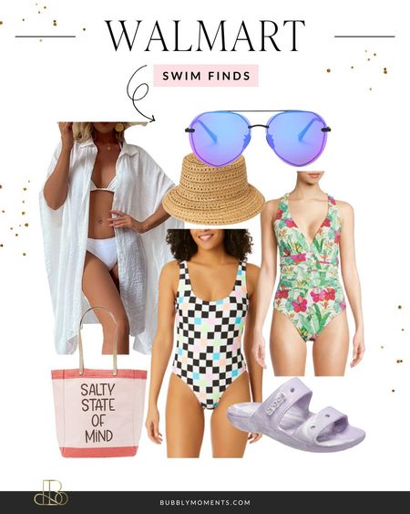 Walmart Swim Finds. Women's Fashion and Accessories. Outfit Ideas#LTKstyletip #LTKswim #LTKtravel #walmartfinds #womensfashion #swimwear #swimfinds

