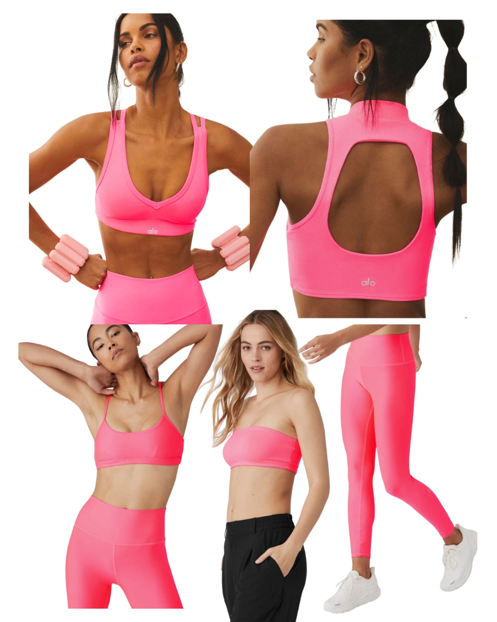 Obsessed with this new fluorescent pink coral color from Alo — daily edit cover from Found by Em