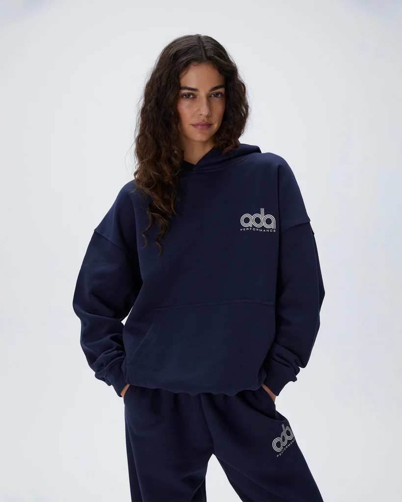 Performance Oversized Hoodie - Navy Blue | Adanola UK