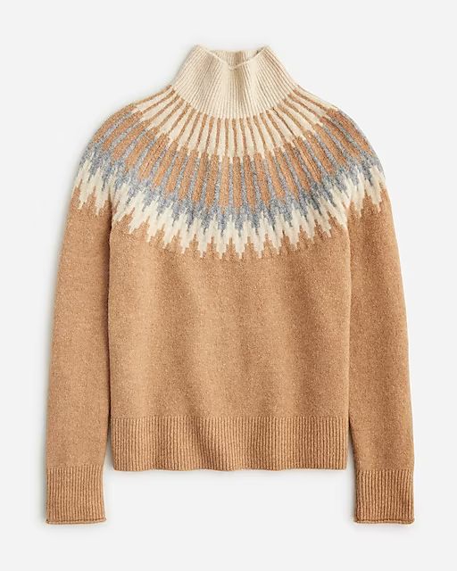 Fair Isle turtleneck sweater in Supersoft yarn | J.Crew US