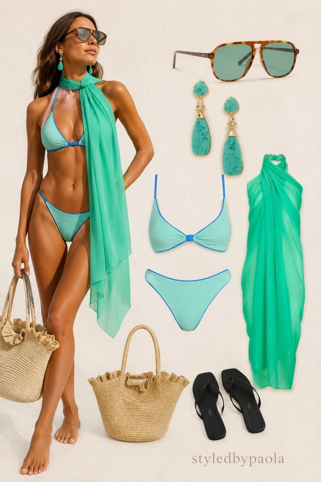 Dreaming of turquoise water and sunshine ☀️🌴 This resort-ready swim look is giving luxury vacation vibes without trying too hard. 

Follow @styledbypaola on LTK for more beachwear and vacation outfit finds.

#LTKSwim #LTKSeasonal #LTKU