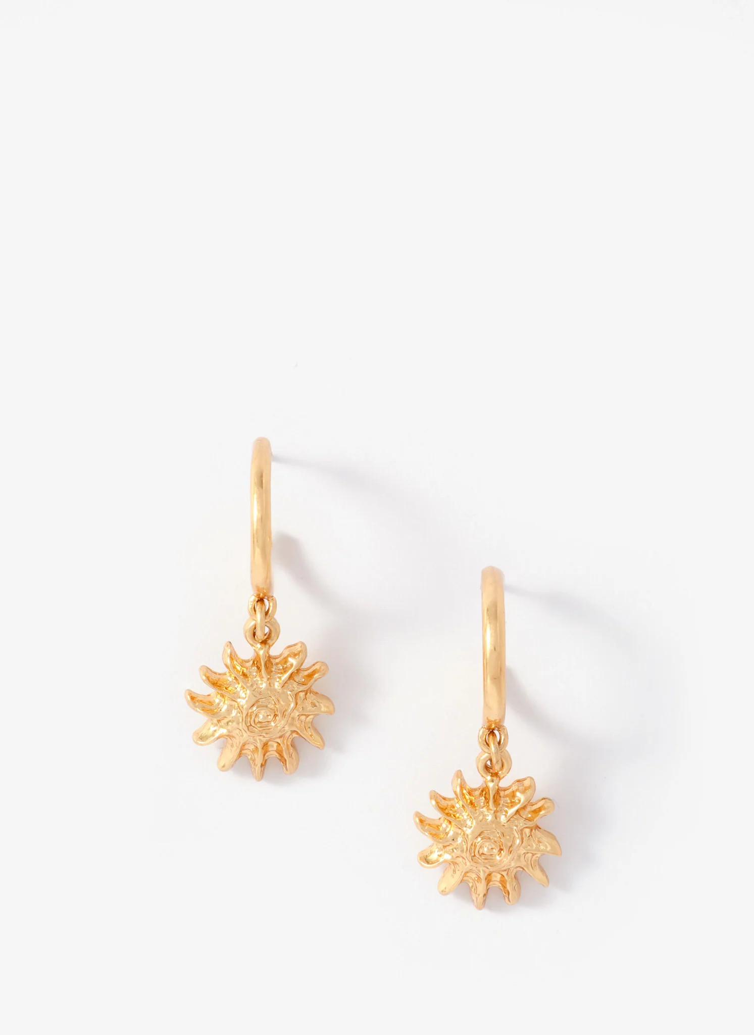 Gold Tone Mini Sun Earrings | Mint Velvet - US