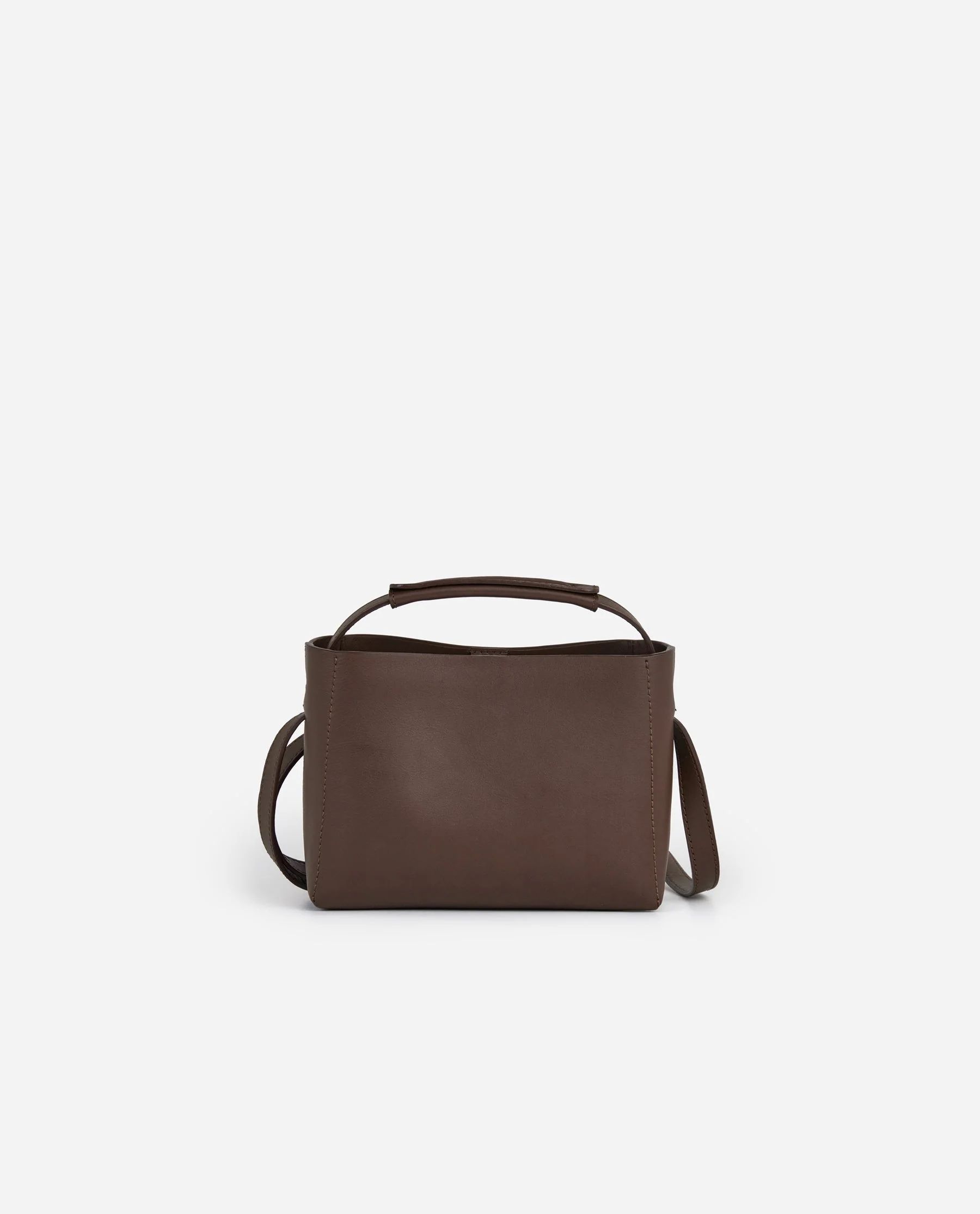 Hedda Mini Handbag Leather Chocolate | Flattered