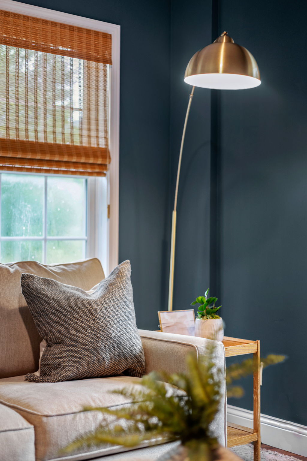 Sherwin Williams Grays Harbor served as the perfect base for this sitting room, while creamy neutral furniture with metallic details add a touch of elegance.  Simple combos and accessories that make a space look truly special. #LTKStyleTip 

 #LTKHome #LTKSaleAlert
