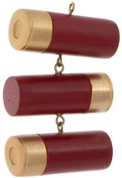Red Shotgun Shells Dangle Christmas Tree Ornament Hunter Decoration | Amazon (US)