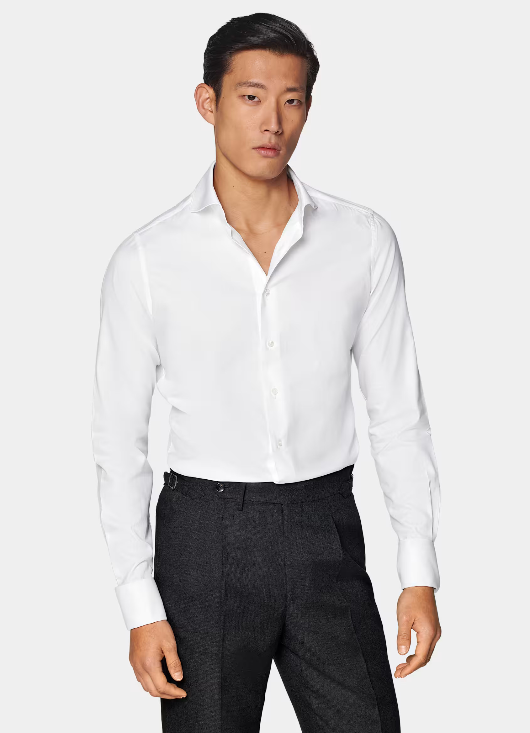 White Double Cuff Slim Fit Shirt | Suitsupply (US)