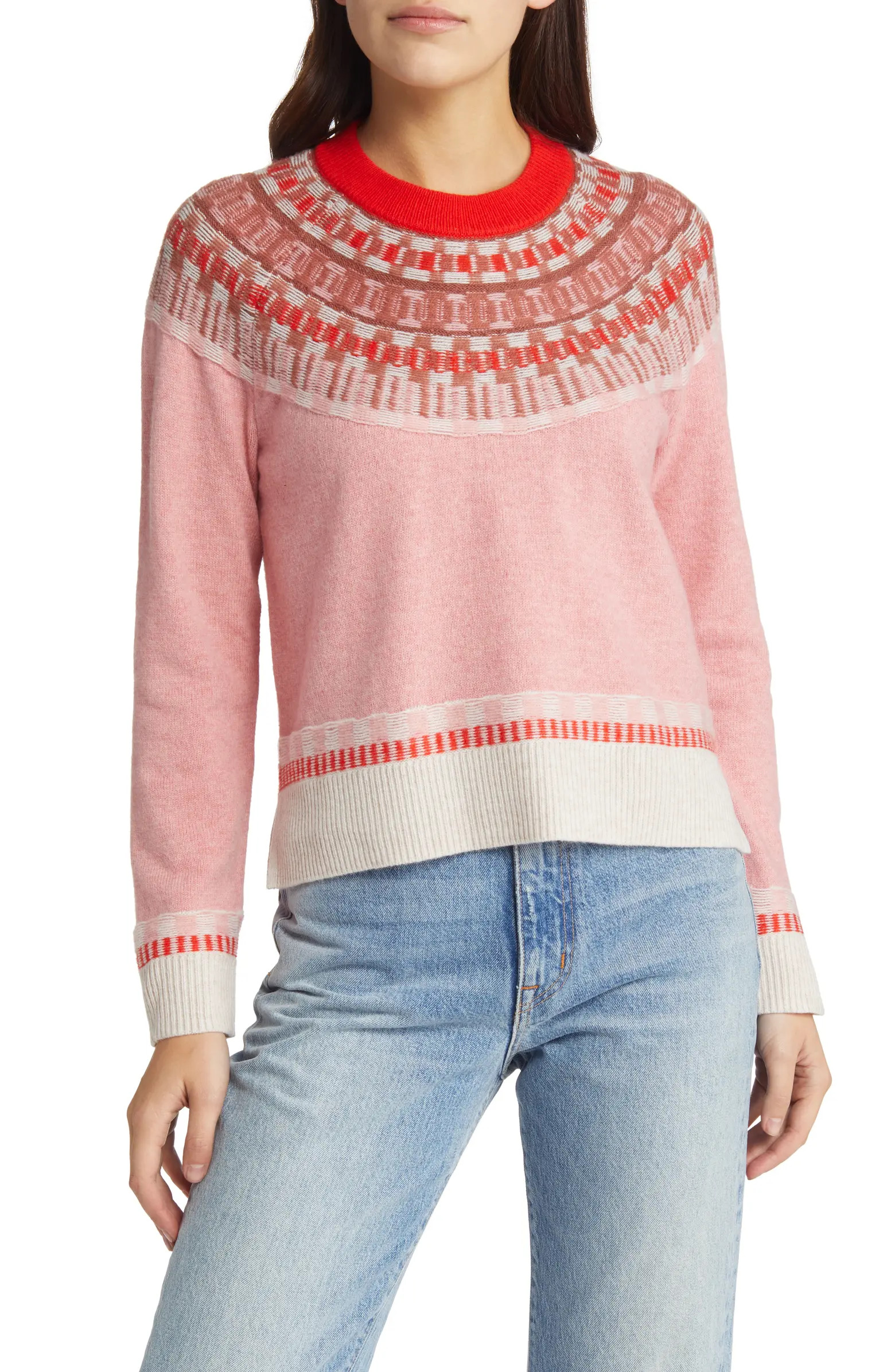Madewell Mayer Fair Isle Merino Wool Blend Sweater | Nordstrom | Nordstrom