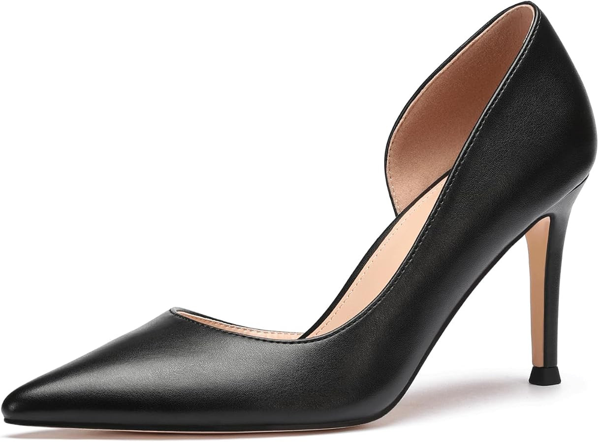 Women's Pumps Closed Pointed Toe High Heels Dress Shoes | Amazon (US)