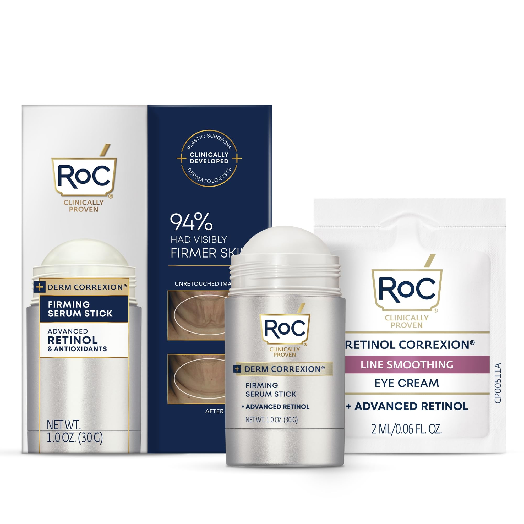 RoC Derm Correxion Advanced Retinol Firming Serum Stick with Antioxidants to Visibly Tighten and ... | Amazon (US)