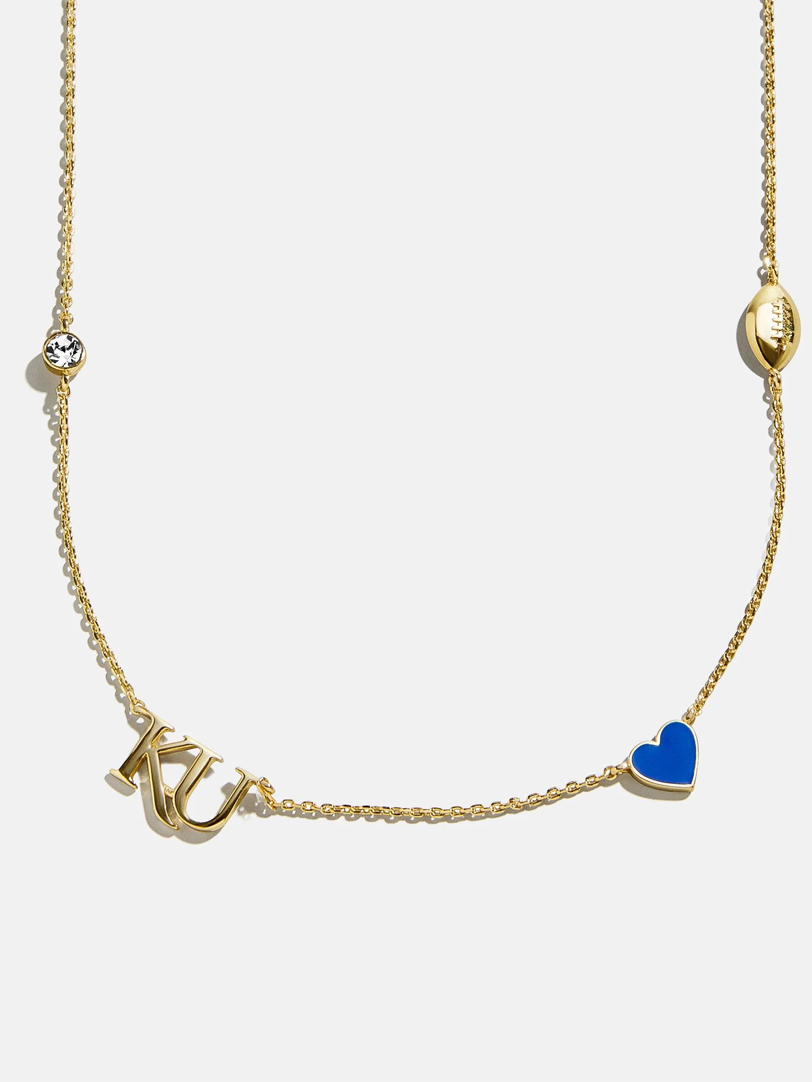 University of Kansas Spaced Charm Necklace - University of Kansas | BaubleBar