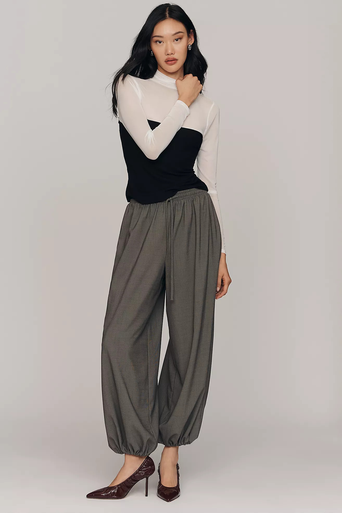 Whiteroom + Cactus Drawstring Balloon Pants | Anthropologie (US)