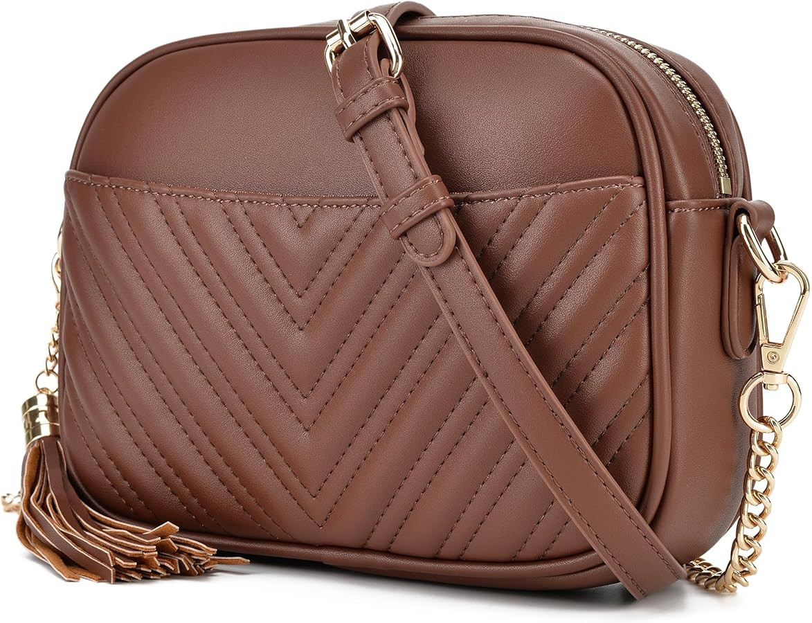 lola mae Quilted Crossbody Bag, Trendy Design Shoulder Purse | Amazon (US)