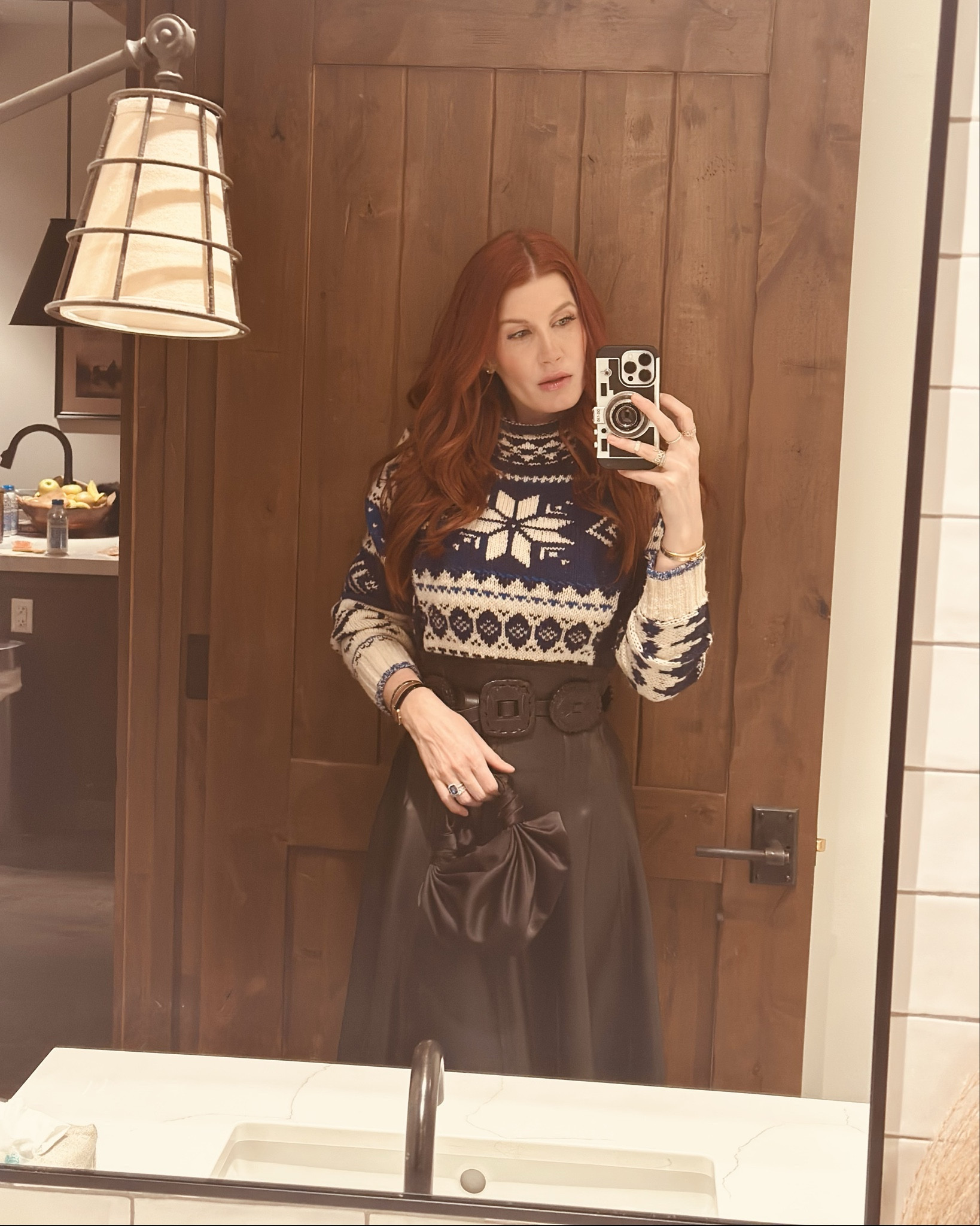 Date night in Santa Fe 🏔️
We had dinner at Geronimo after a day of skiing. This restaurant is white table cloth and is among my very top recommendations for fine dining in Santa Fe.
Be sure to order the Caesar! It has ginger in the dressing and the crutons are actually more like tater-tots! Yum!!! 

I’m wearing a pleather maxi skirt (remember this from Vegas?!) Tucked a winter sweater in and added my favorite leather concho belt from Ralph Lauren. Cowboy boots and my lined hose kept me warm! 


#LTKTravel #LTKSeasonal #LTKParties