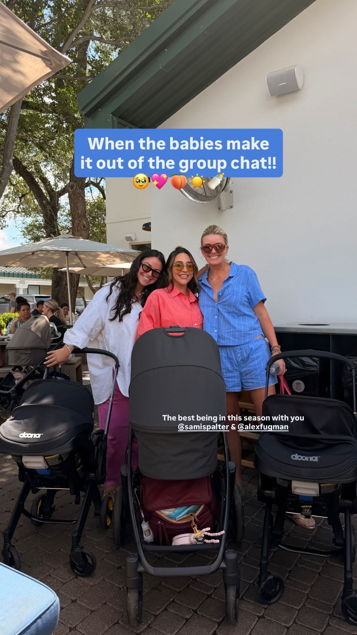 When the babies make 
it out of the group chat!! 🥹💖🍑☀️🍼 The best being in this season with you @samispalter & @alexfugman