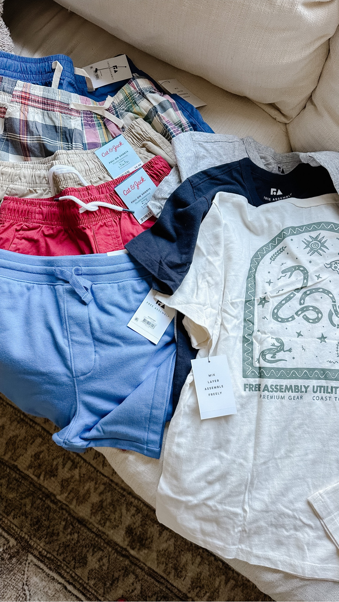 Cutest 2 pack tees for $10! Nothing over $8 🙌🏾. Back to school, cute boy clothes, big boy back to school outfits, Walmart fashion, target style, madras shorts, graphic tees for boys 

#LTKfamily #LTKBacktoSchool #LTKkids