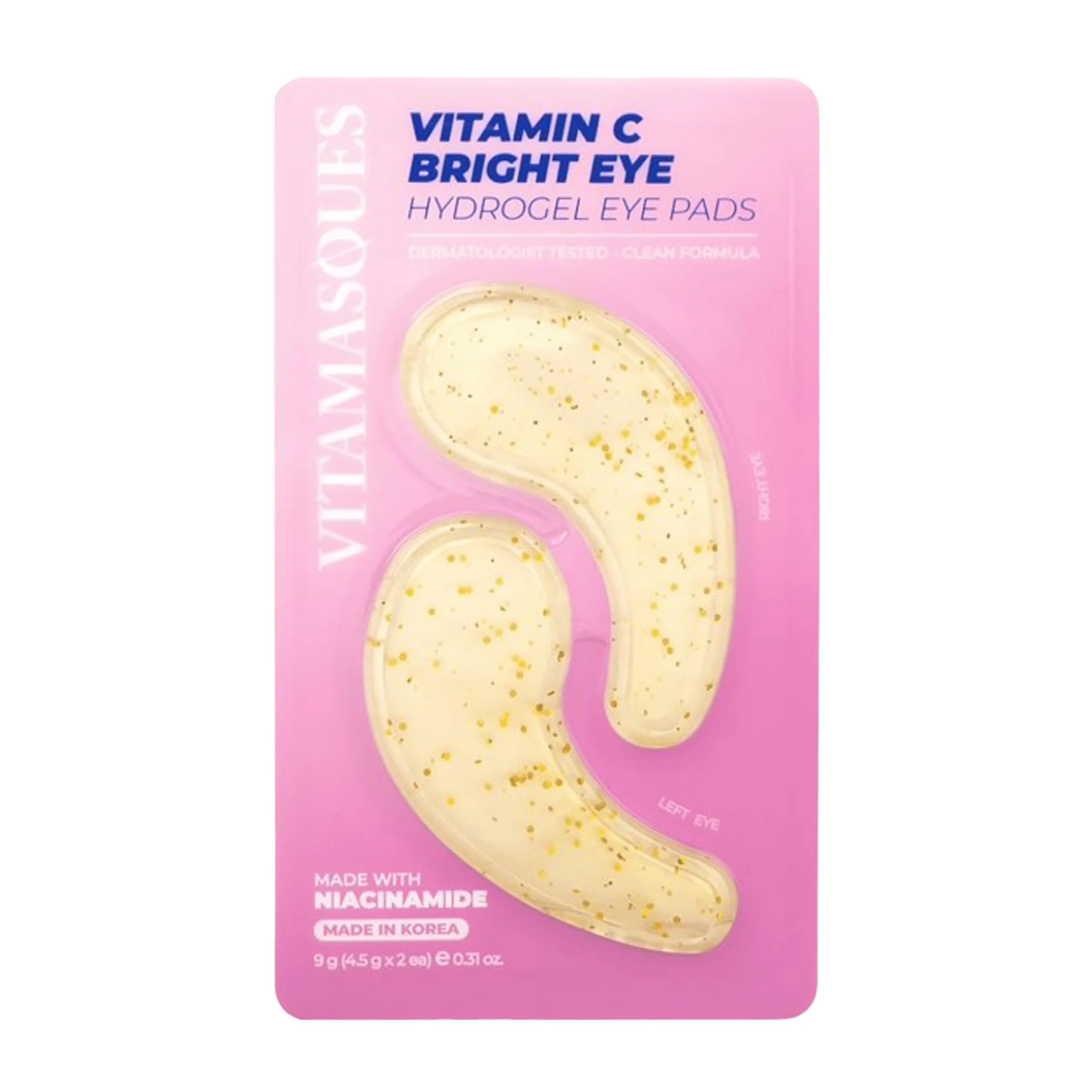 Vitamasques Vitamin C Hydrogel Eye Pads, Brighten, Vegan, 1 Pair | Walmart (US)