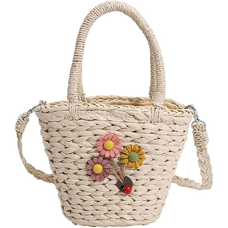 DanceeMangoo Straw Crossbody Bag for Women Woven Beach Tote Purse Mini Straw Shoulder Handbag Rat... | Walmart (US)