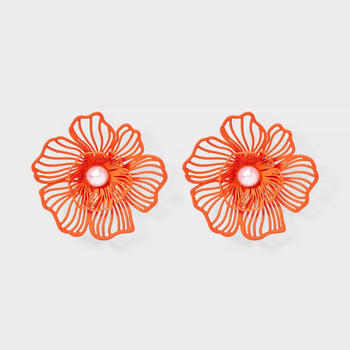 Floral Bloom Button Earrings - A New Day™ | Target