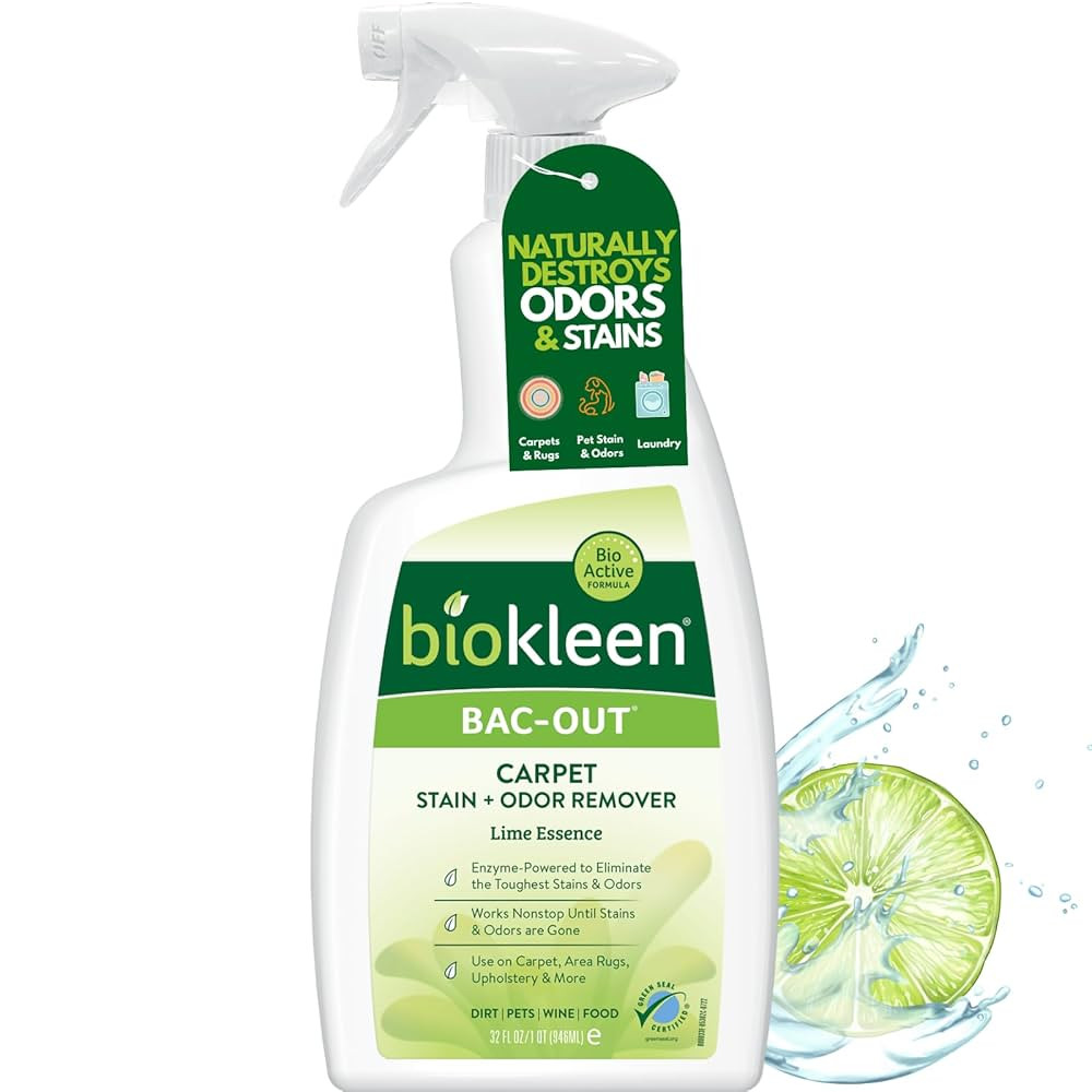 Biokleen Bac-Out Enzyme Stain Remover - 32 Ounce - Natural Foam Spray, Destroys Stains & Odors Sa... | Amazon (US)