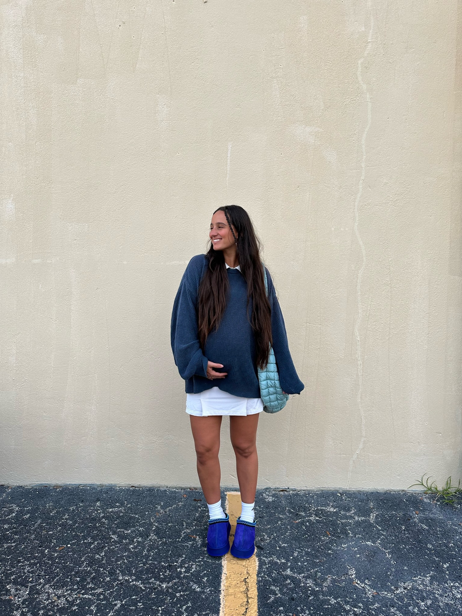 fall in Florida💙🍂 these blue uggs are my favorite fall staple

my sweater was thrifted but I found some super cute similar pullovers #fallfashion #LTKFall 

#LTKbump #LTKxMadewell #LTKSeasonal