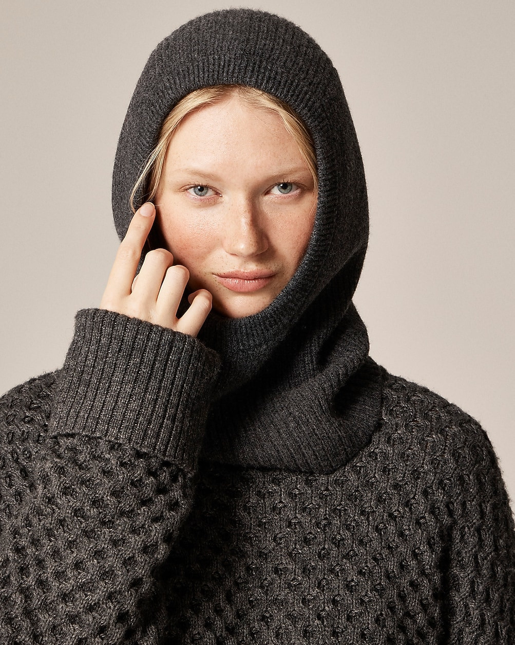Ribbed balaclava in lambswool | J. Crew US