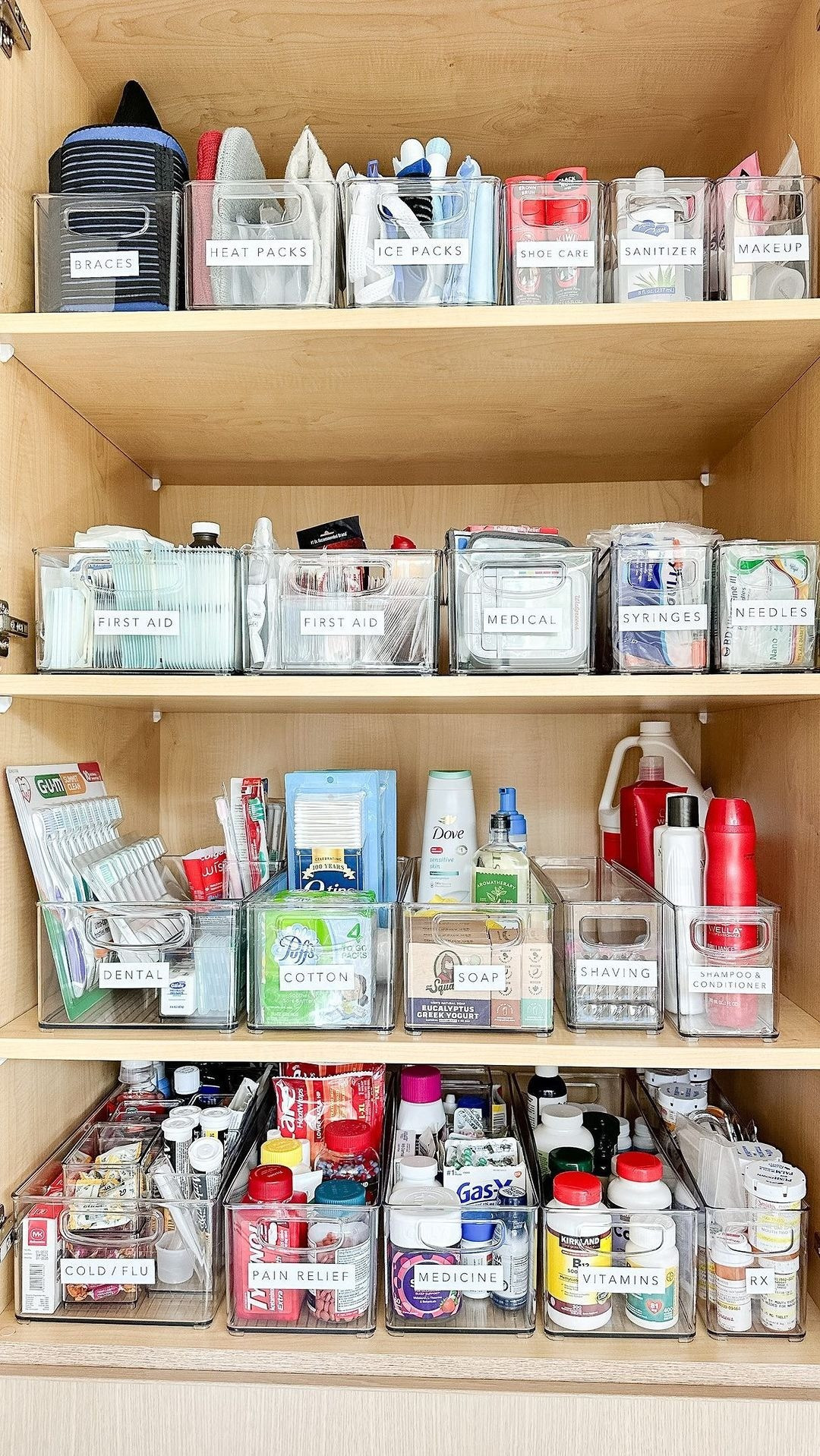 Organize your cabinets with acrylic bins. #LTKorganize #LTKkitchen 

#LTKHome