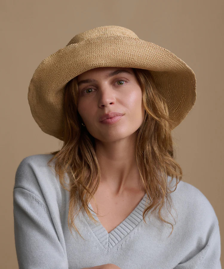 Crochet Raffia Sun Hat | Jenni Kayne