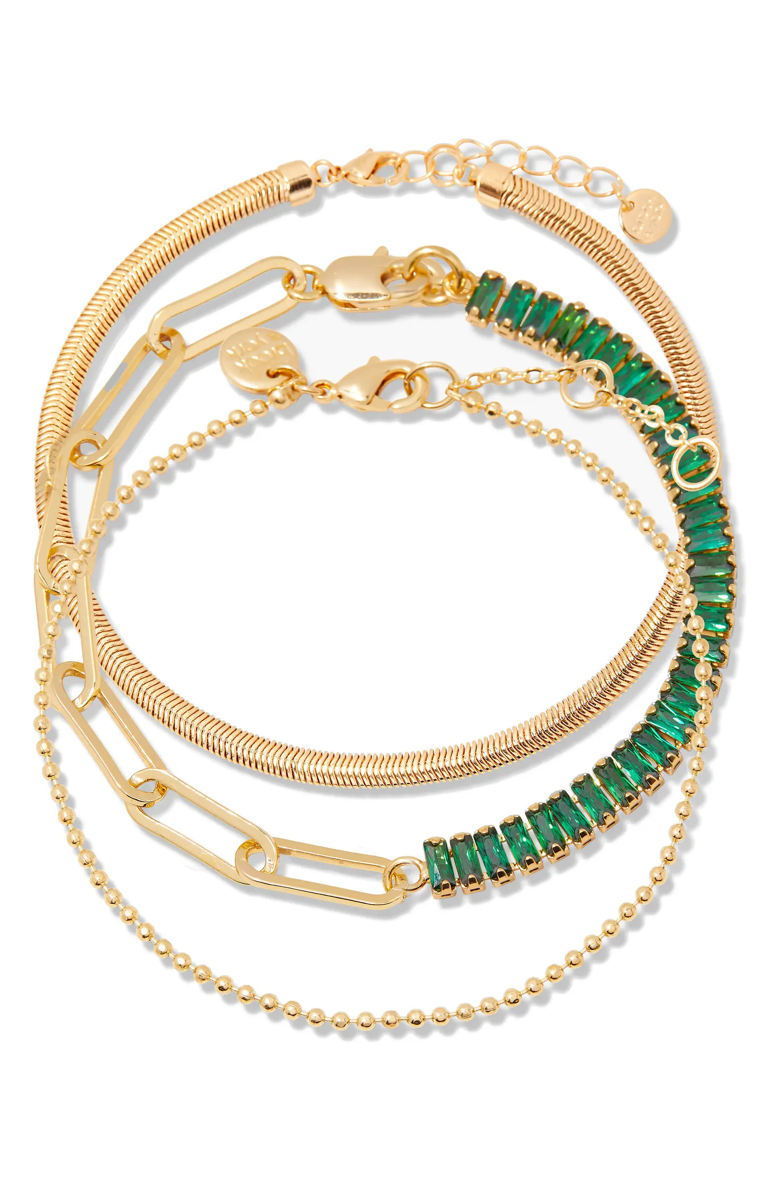 Priya Birthstone Tennis Bracelet Set | Nordstrom