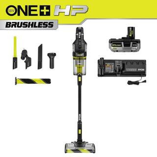ONE+ HP 18V Brushless Cordless Advanced WHISPER Series Stick Vacuum Kit with Plush Roller Bar | The Home Depot