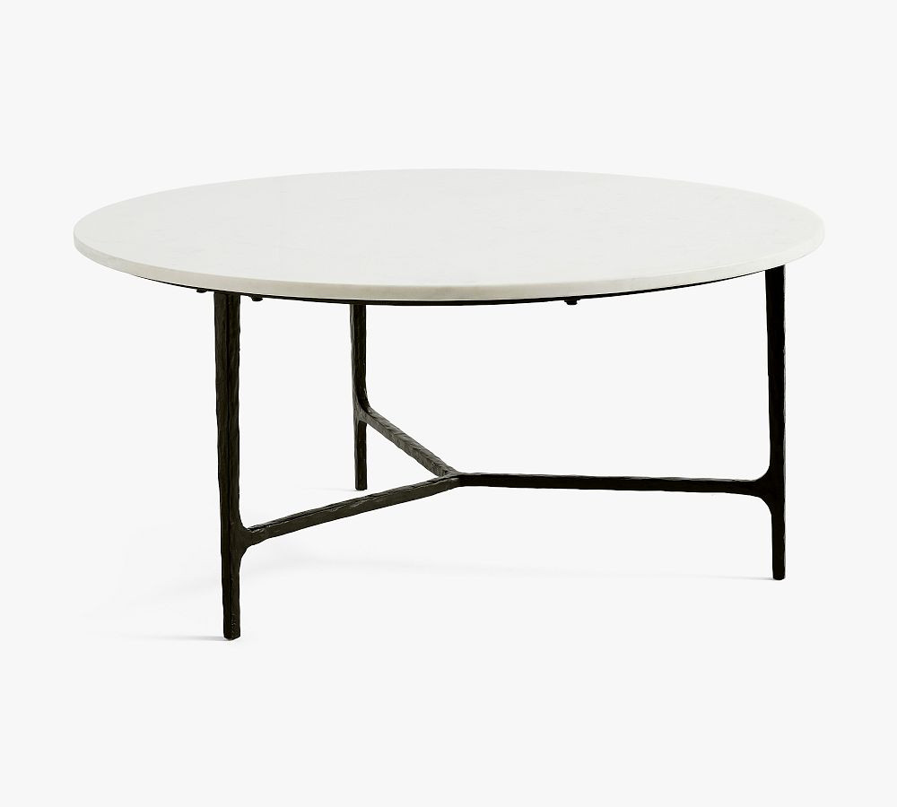 Larkspur Round Marble Coffee Table | Pottery Barn (US)