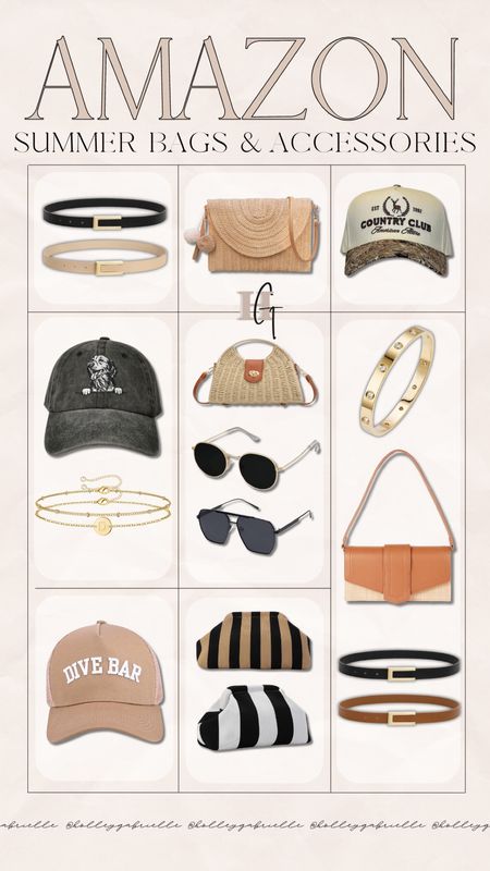 Amazing summer bags & accessories 🌻✨ LOVE THESE SO MUCH — so perfect for the season!!! 

Amazon fashion / clutch bags / under $40 / affordable style / hats / Holley Gabrielle  

#LTKStyleTip #LTKFindsUnder100 #LTKFindsUnder50