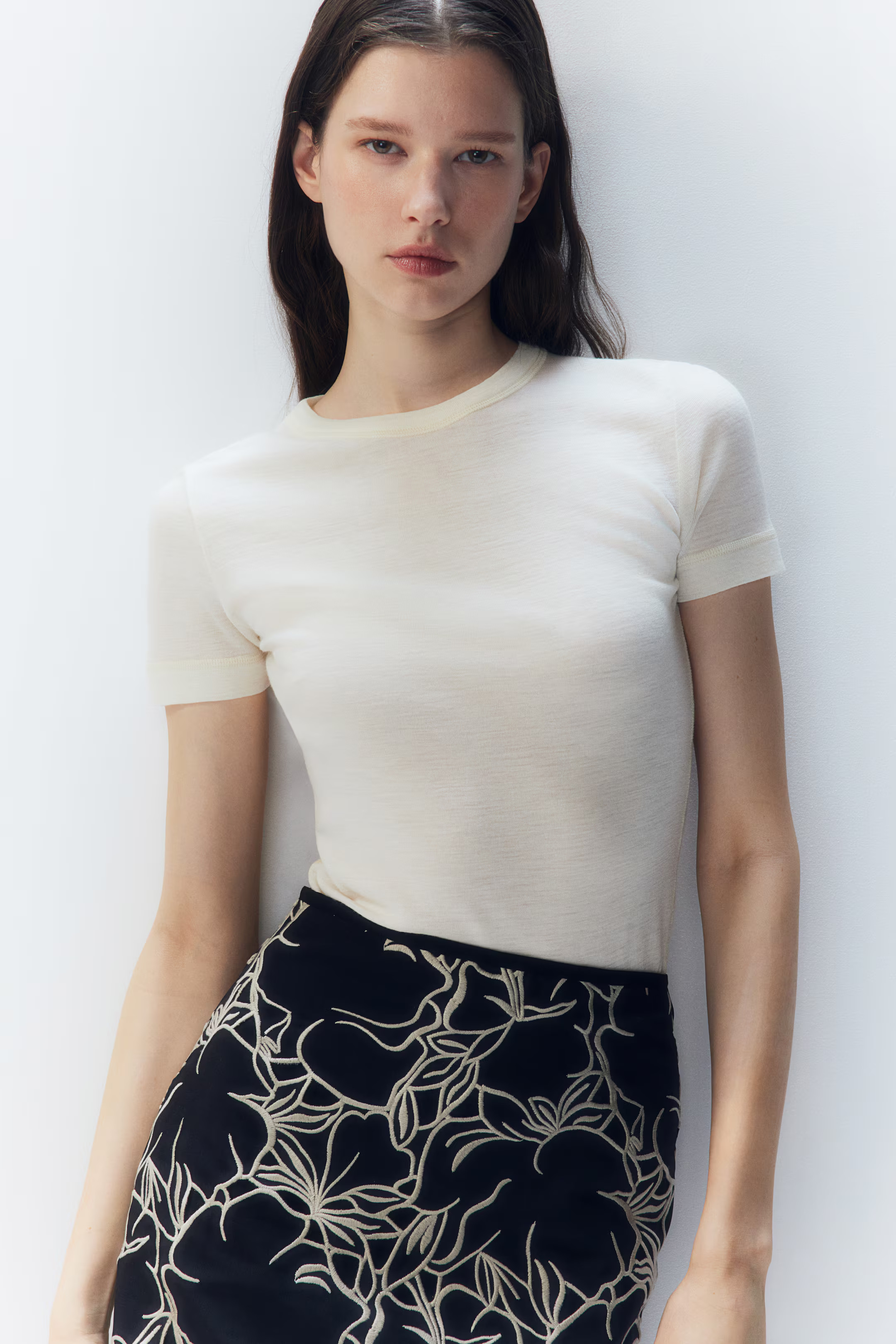 Wool T-shirt | H&M (UK, MY, IN, SG, PH, TW, HK)