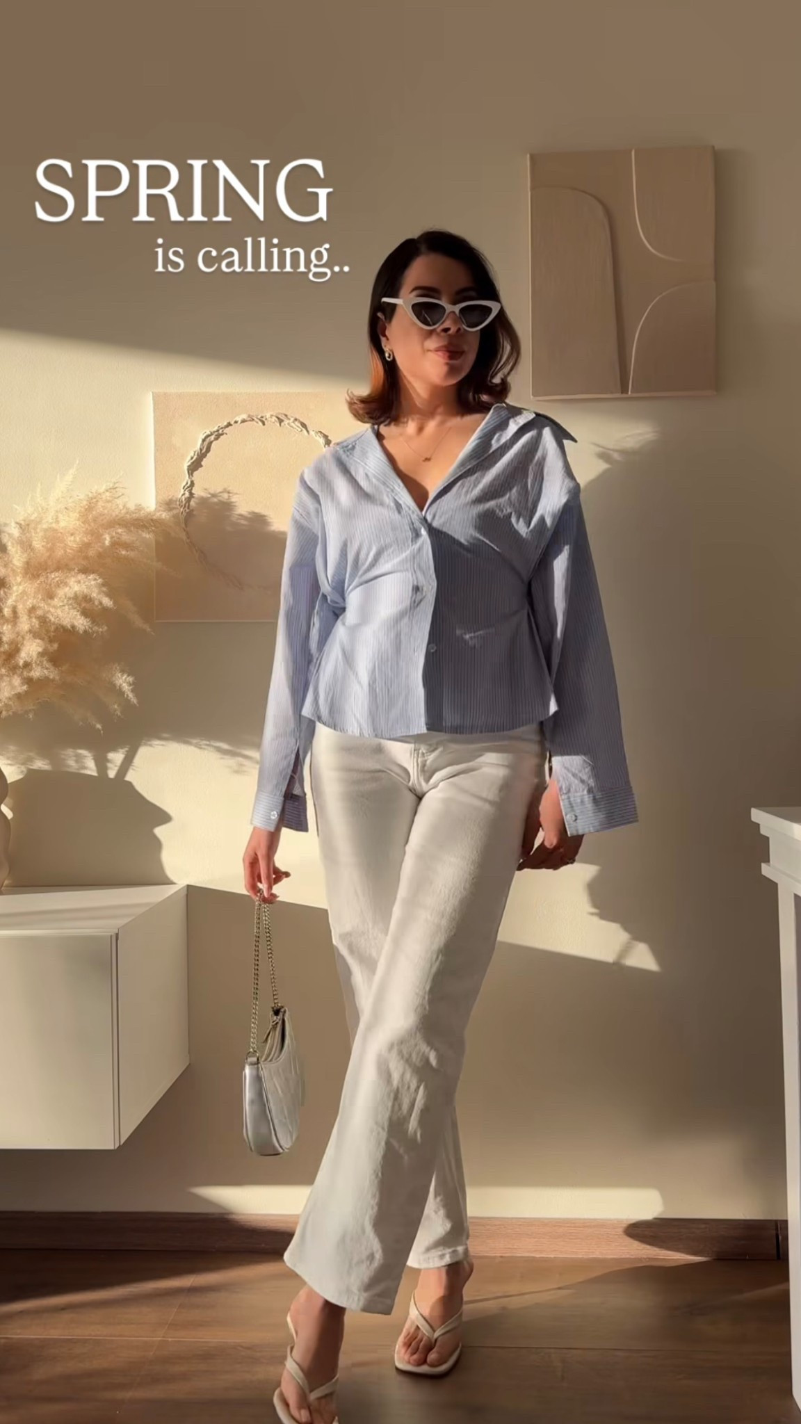 Shein must have this spring, this shirt/blouse is everything! With white straight legs, sandals and a silver bag to finish the look!

#LTKnederlands #LTKeurope #LTKspring
