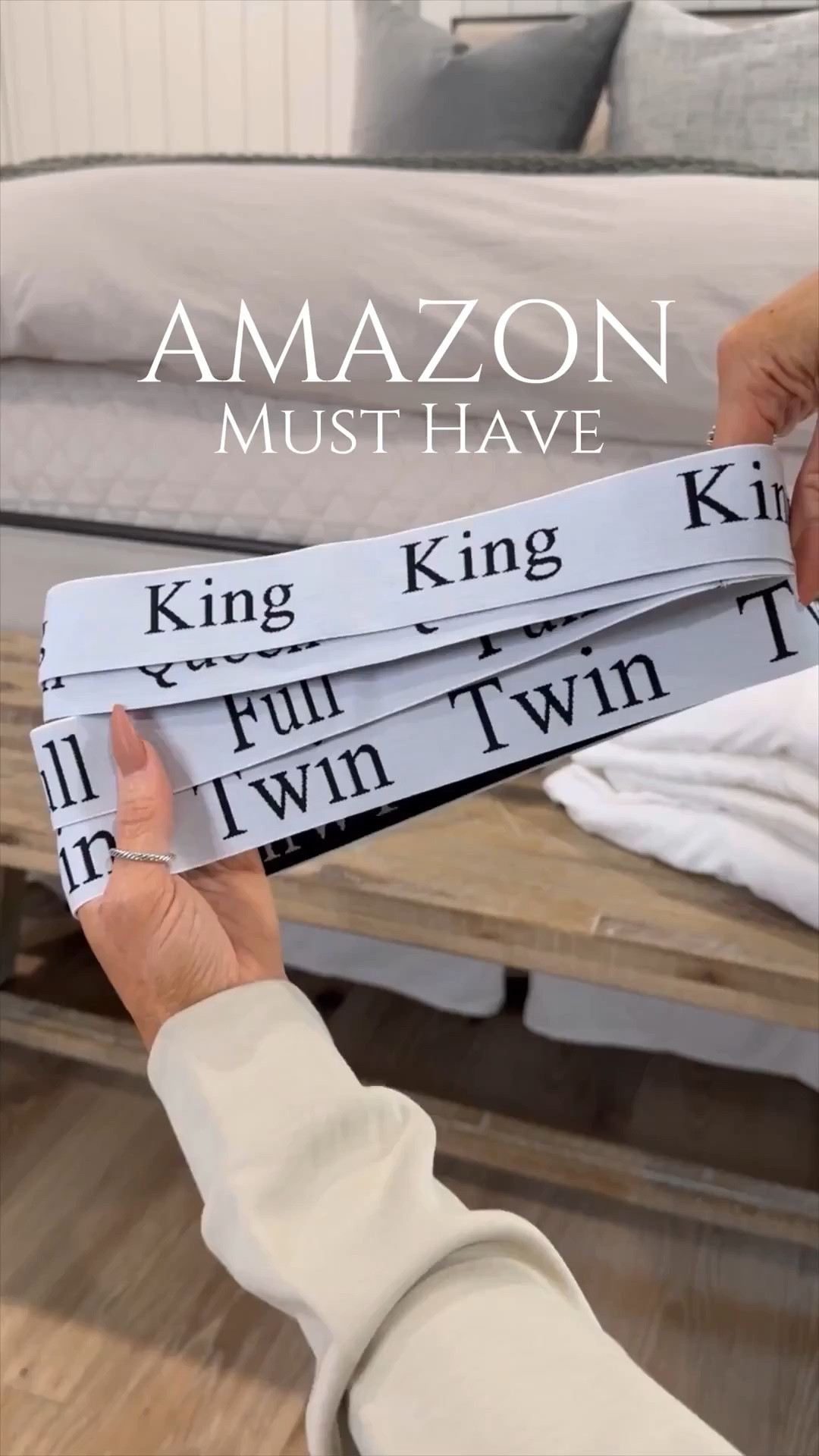 Bed sheet organizers ..king, queen, full, twin…I found the most luxurious sheet sets and decided to buy them for every bed…and then couldn’t tell what went where…these solved that problem
Favorite Amazon home find 
Linking my sheets and bedding 
#LTKWatchNow #LTKFindsUnder50


#LTKSeasonal #LTKHome #LTKmomlife

#LTKKids