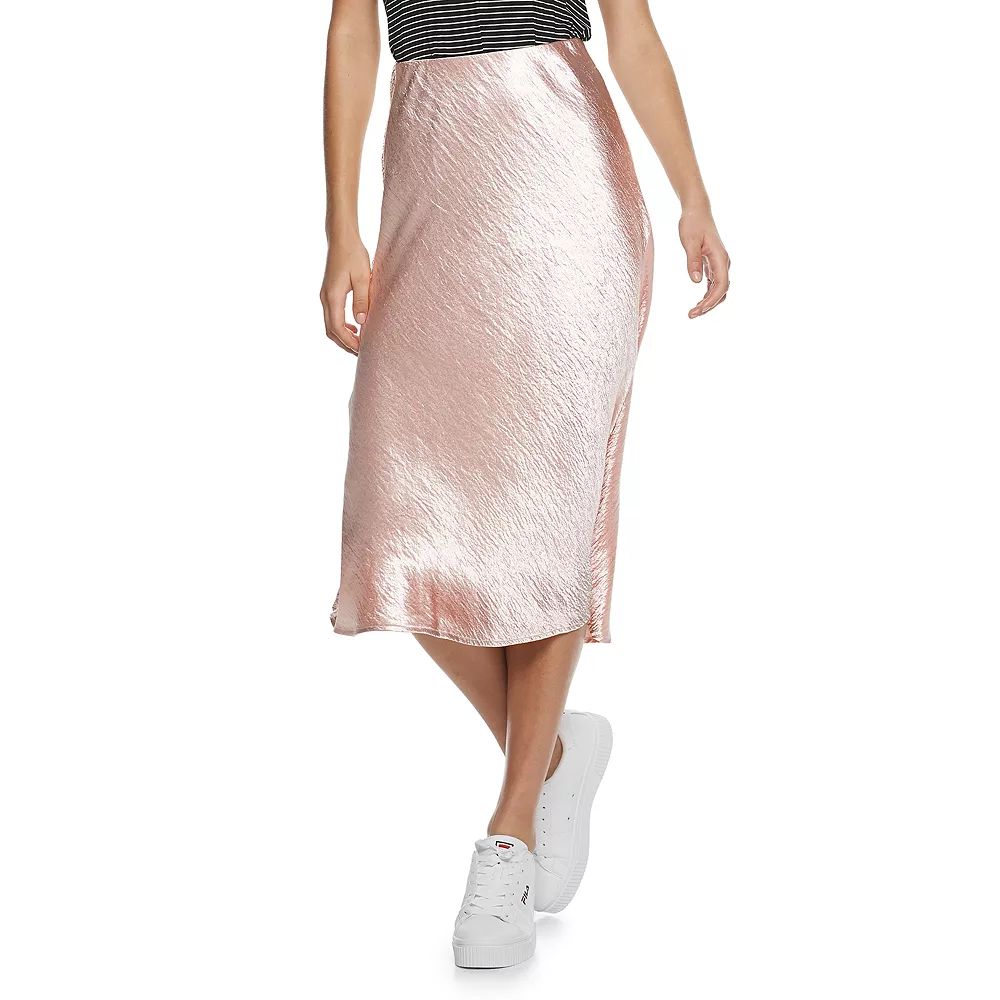 Juniors' SO® Satin Midi Skirt
			 Color:
					Blush
				Size:
			Choose a Size | Kohl's