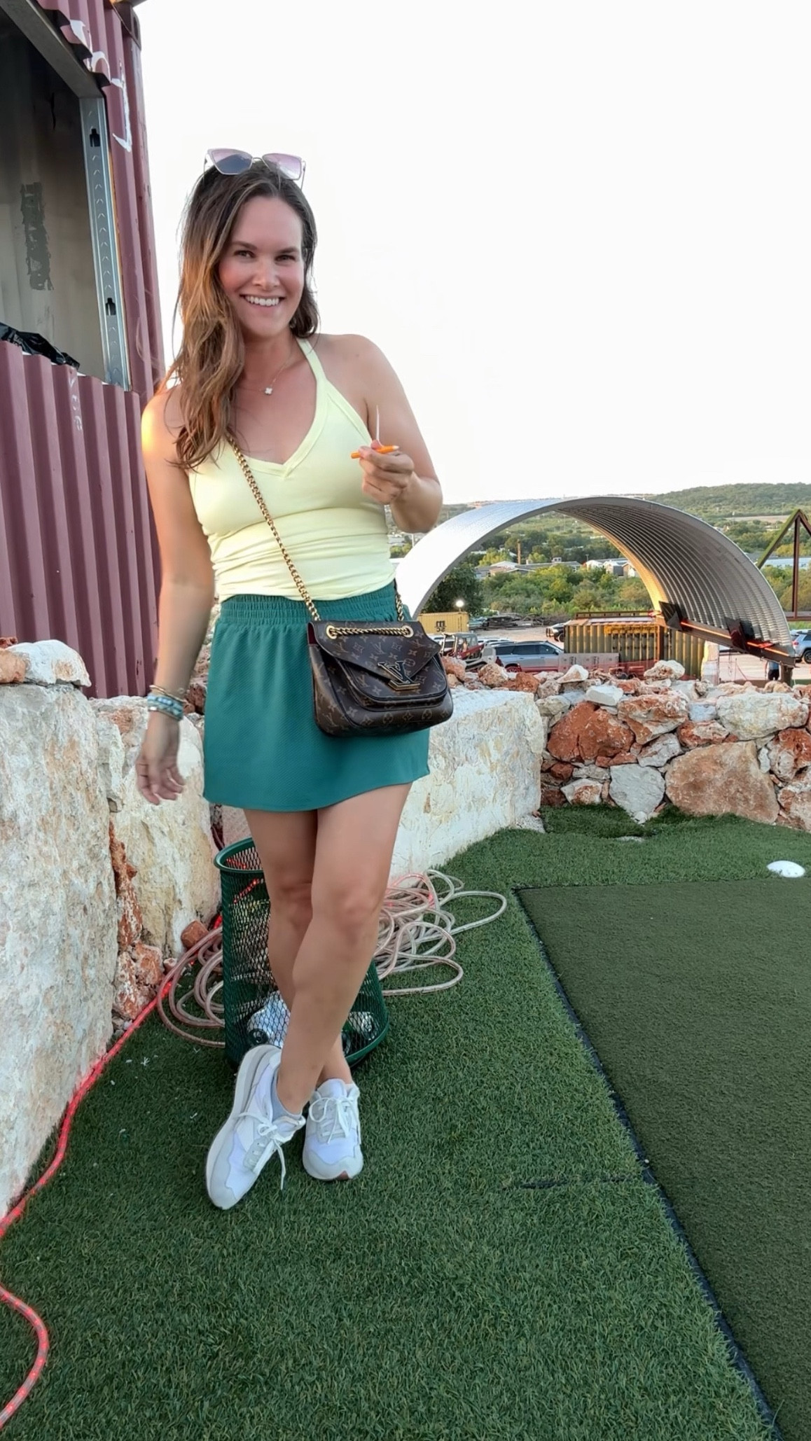 Errand day outfit goals- mom style on a budget! My ootd as a mom of 3 going to play putt putt. Have this skort in 3 colors and love it- great length, fit, material, built in shorts. Tank comes in so many colors, removable padding, ribbed and on sale! 
.
#casualoufit #casualstyle #momfashion #skort #athleticclothes #athleisure #workoutclothes #walmart #walmartfashion #walmartfinds #targetfinds #targetfashion #foundutonamazon #amazonfashion

#LTKSaleAlert #LTKActive #LTKFindsUnder50