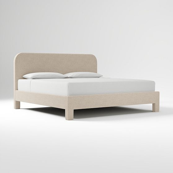 Isabella Bed, King, Performance Coastal Linen, Sand | West Elm (US)