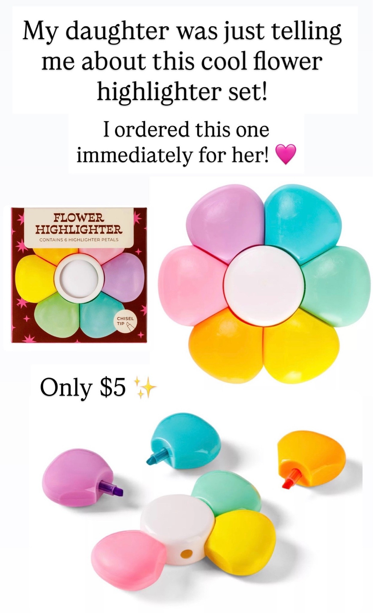 Flower highlighter for back to school

#LTKKids