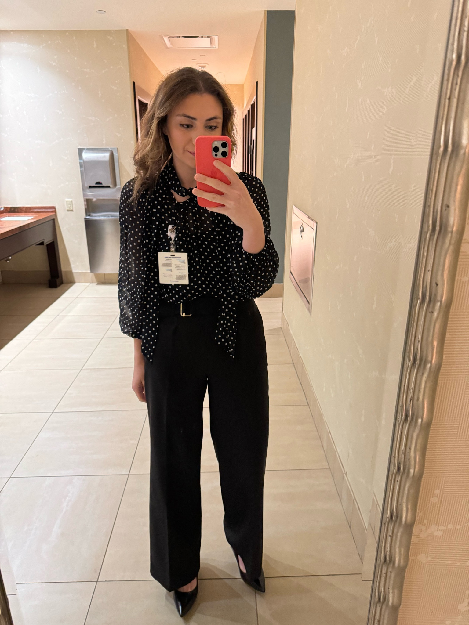 business luncheon outfit of the day!!! wore this to a luncheon for work at Hilton in Dallas, TX! I am wearing an XS in the blouse, size 2R in pants, and a 9.5 in shoes! 

business casual / what to wear to work / business outfit / corporate girl outfit / healthcare luncheon / luncheon outfit / business / workwear / work fit / office ootd 

#LTKfindsunder100 #LTKsalealert #LTKworkwear