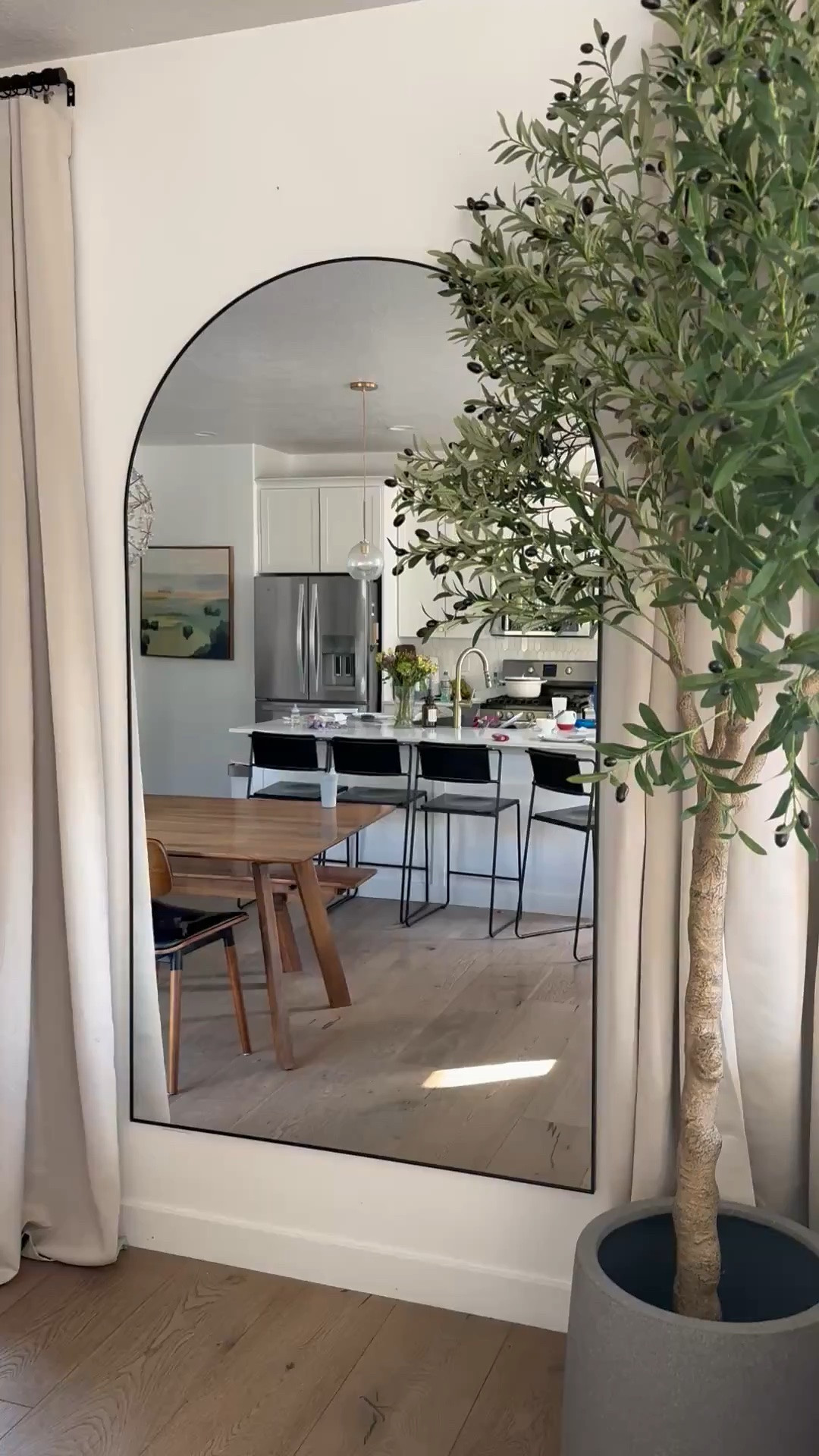 Large over sized mirror is perfect for making any room look larger #home #mirror

#LTKHome