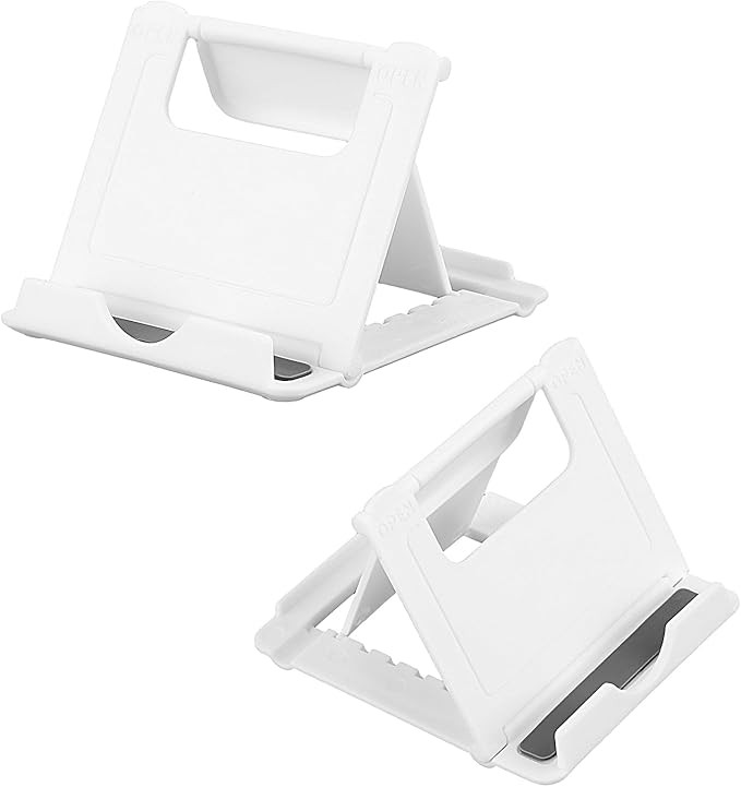 2Pcs Foldable Cell Phone Stand, Mini Tablet Mobile Phone Stand Portable Phone Holder Mobile Phone... | Amazon (US)