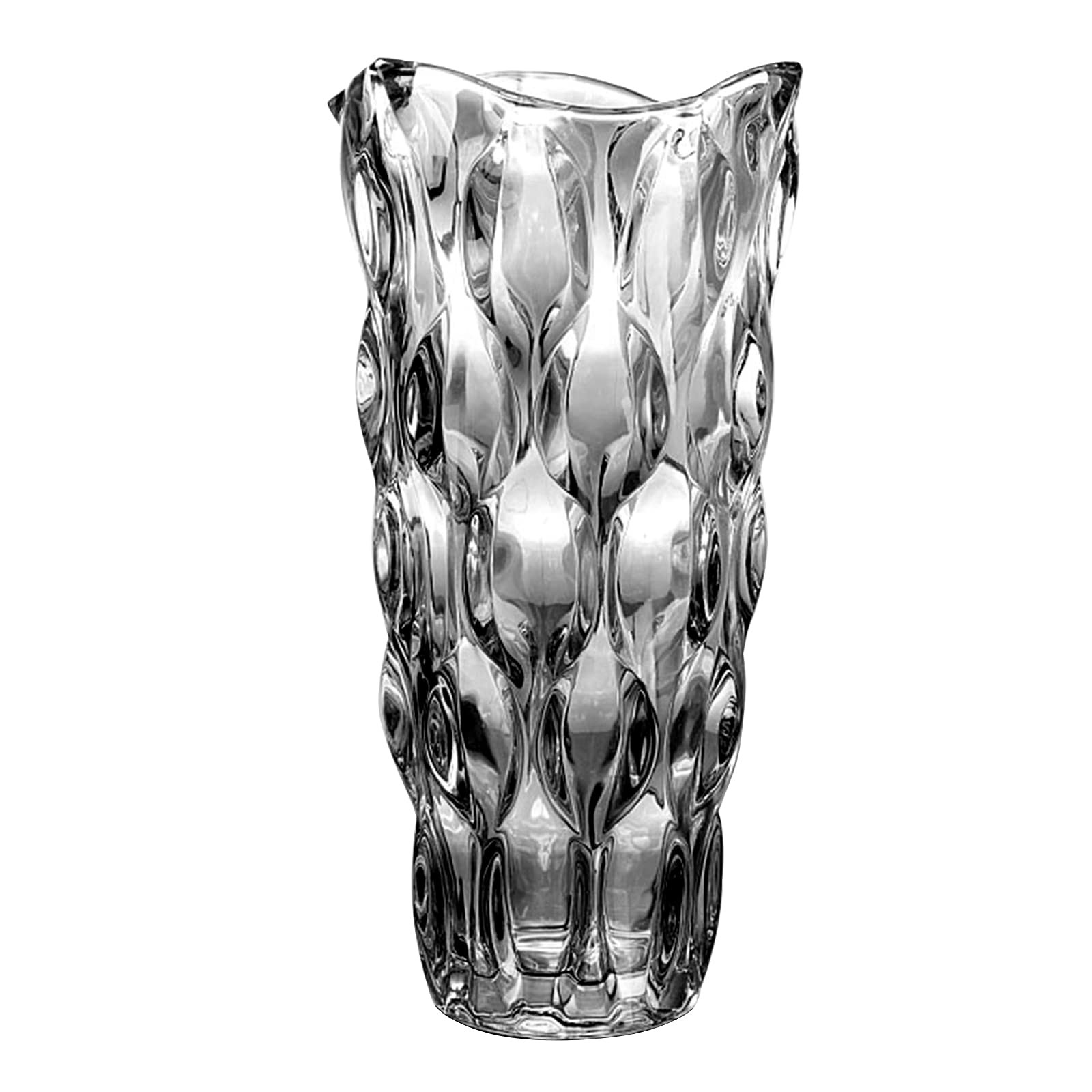 9.5" High Gray Glass Flower Vase for Home Decor, Dining Wedding Table Office Holiday Party Center... | Amazon (US)