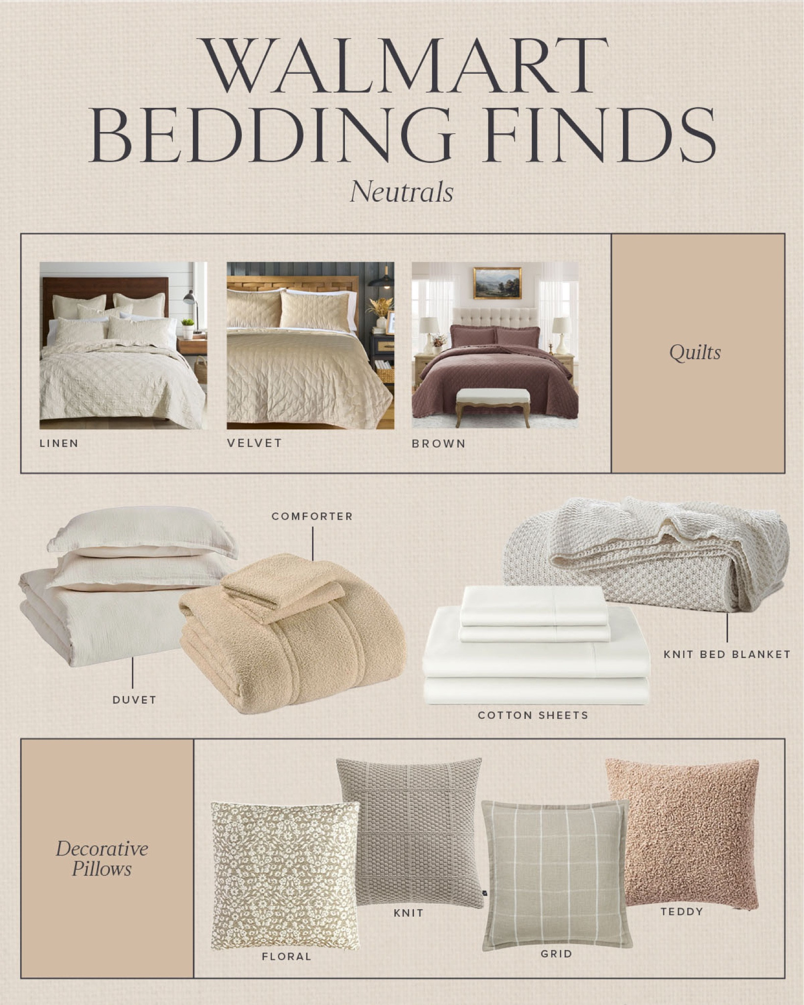 HOME \ Walmart bedding finds🛏️ quilts, comforters and pillows for fall and winter 🤎🤍

Bed
Bedroom
Decor 

#LTKSeasonal #LTKHome #LTKFindsUnder100